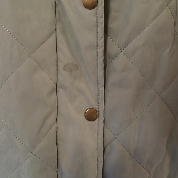 Mint Quilted Long Jacket - Picture 3 of 6
